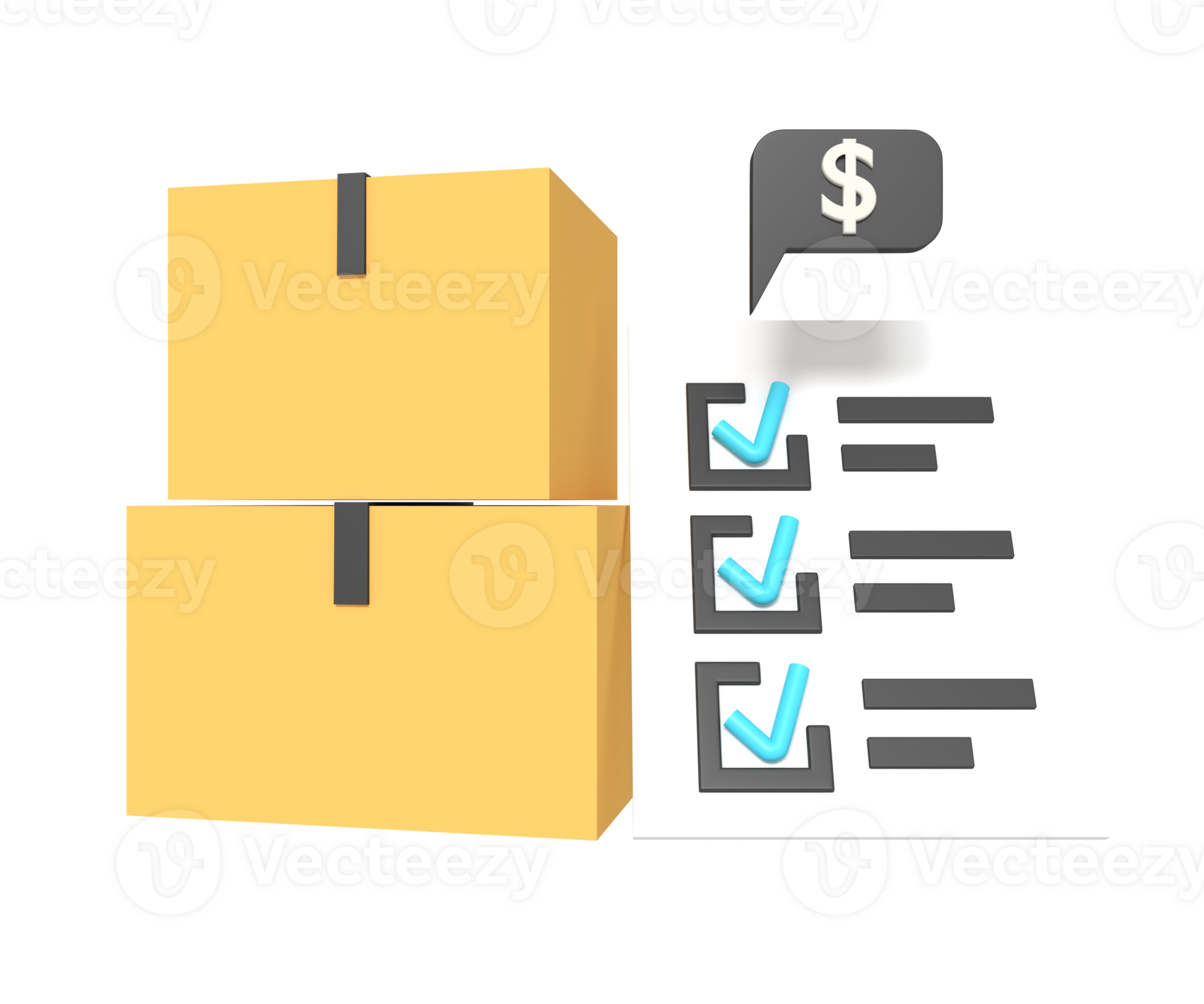 inventory management of 3d icon 25350898 PNG
