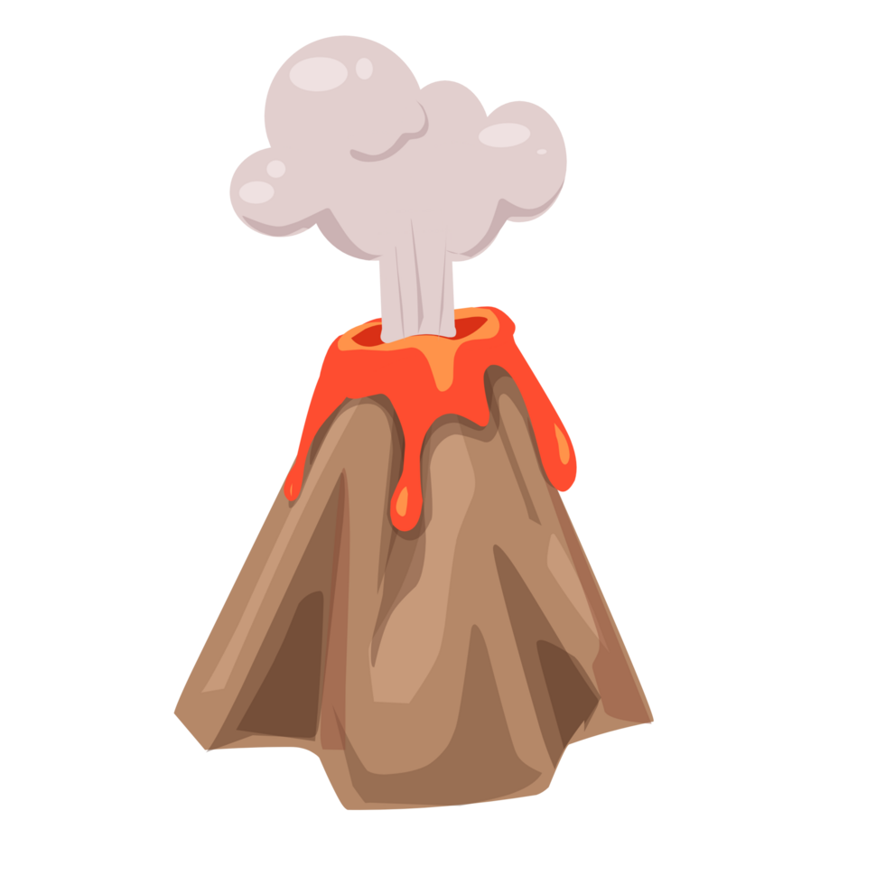 Volcano eruption Illustration png