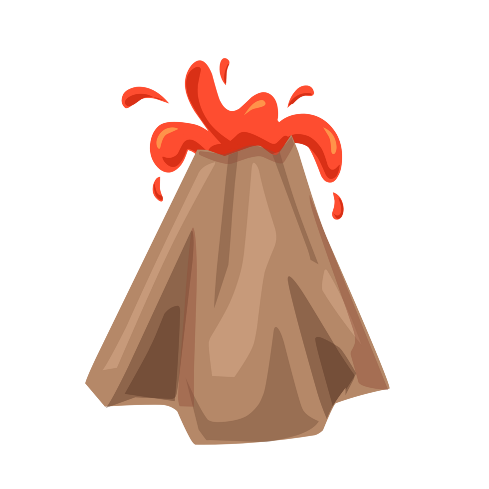 Volcano eruption Illustration png