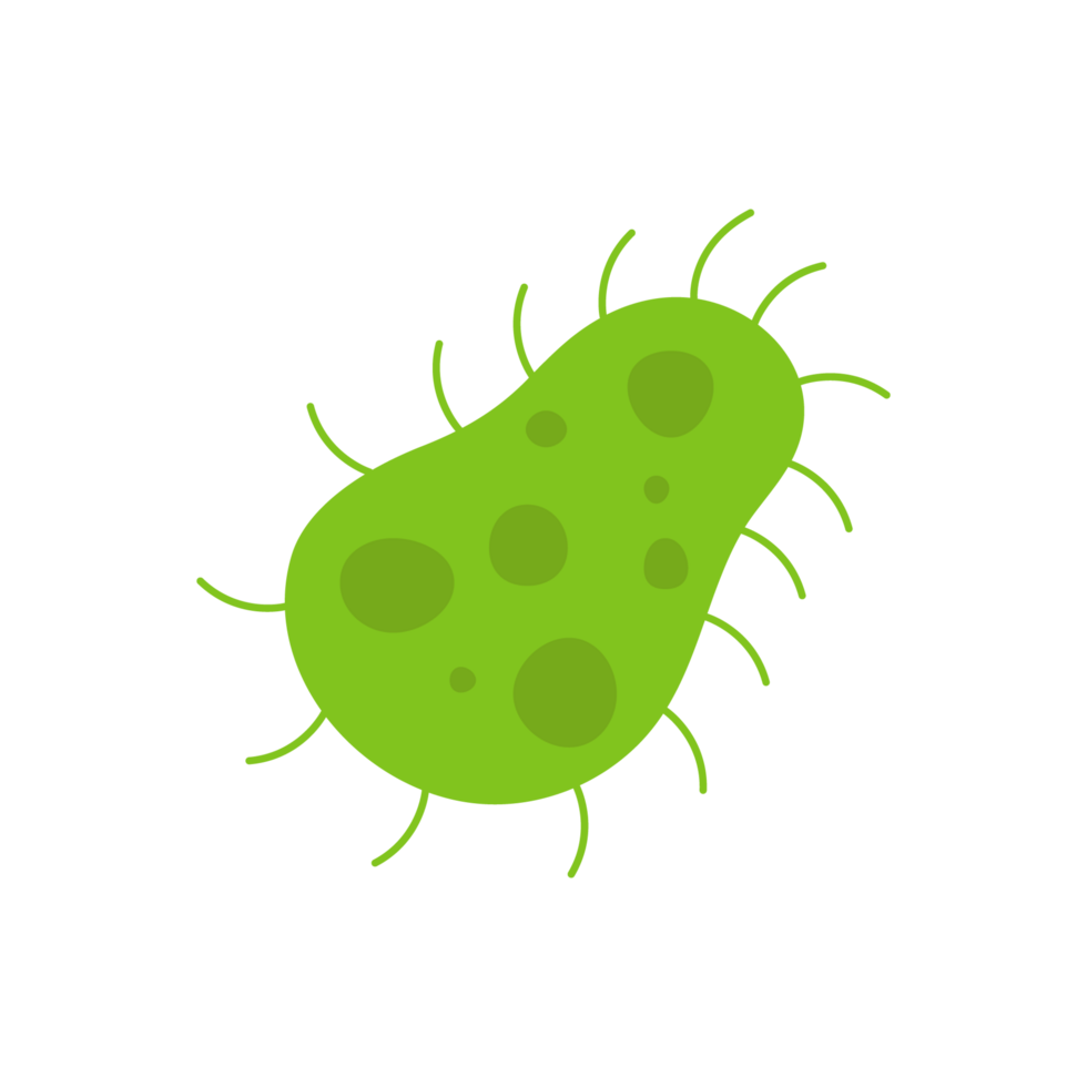 plano virus, germen y bacterias, microorganismo tipo y súper error ilustración. png