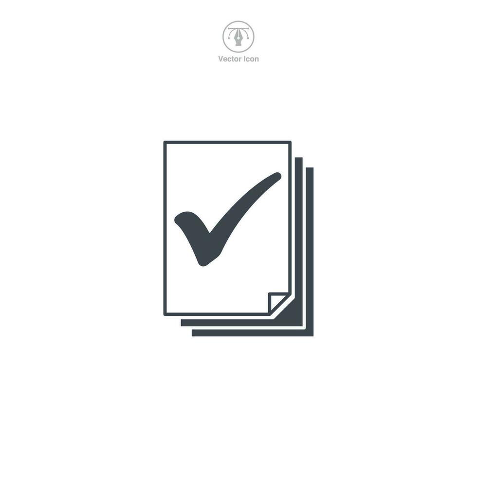 Document or File Folder icon. A clean and organized vector illustration of a document or file folder, symbolizing files, paperwork, and organization.