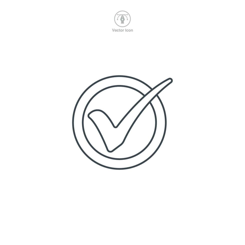 Check Mark icon. A simple yet powerful vector illustration of a check mark, symbolizing completion, success, and accomplishment.