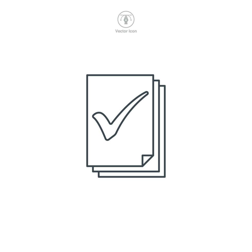 Document or File Folder icon. A clean and organized vector illustration of a document or file folder, symbolizing files, paperwork, and organization.