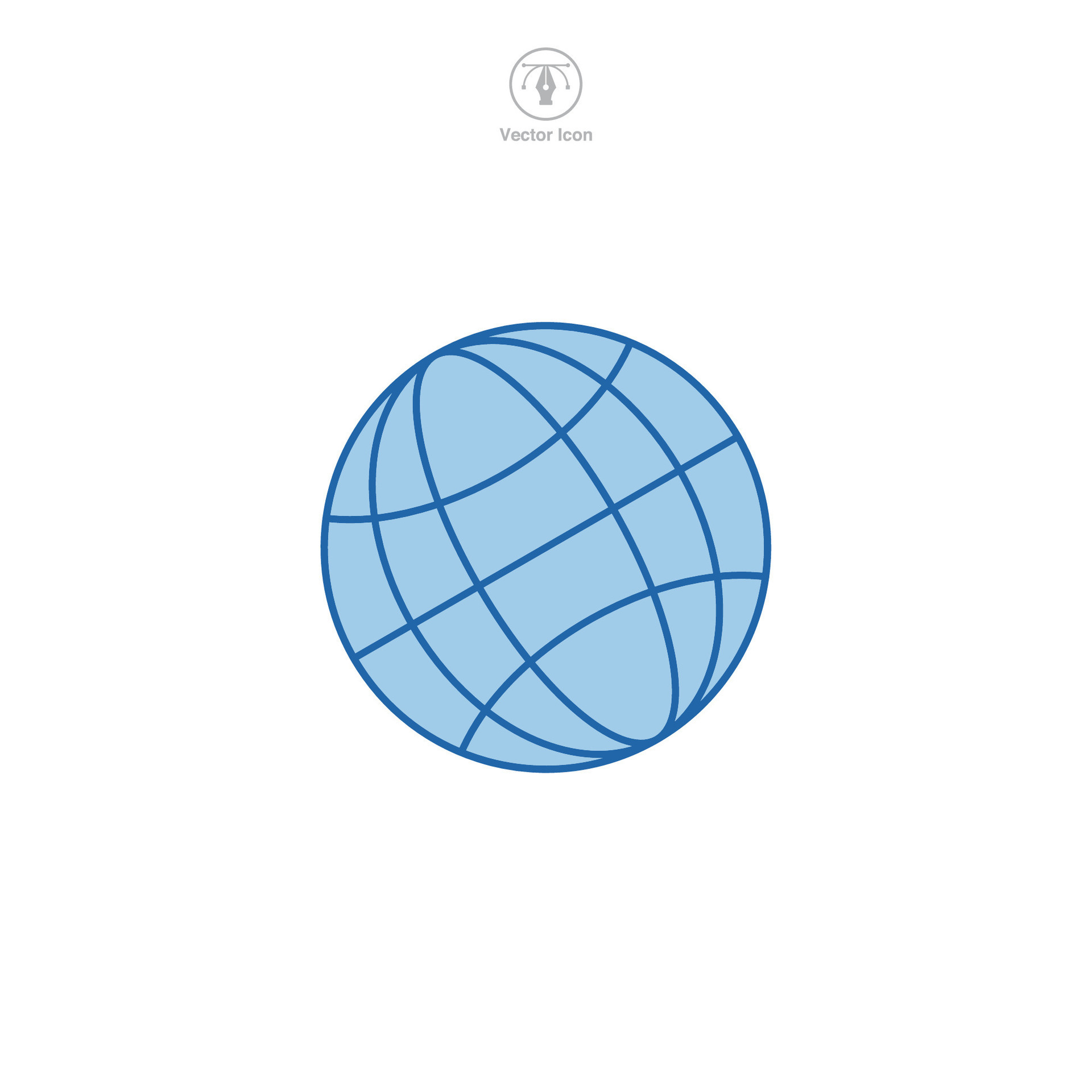 Globe icon. A visually appealing and interconnected vector illustration 