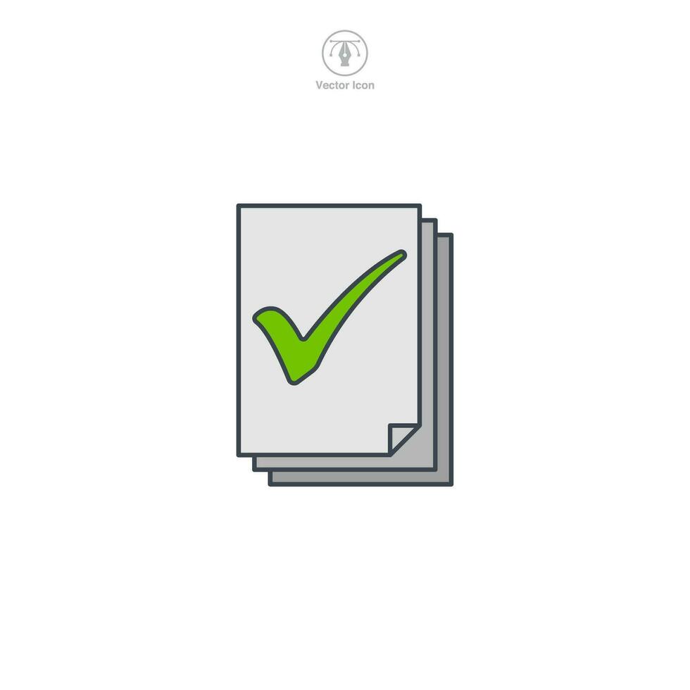 Document or File Folder icon. A clean and organized vector illustration of a document or file folder, symbolizing files, paperwork, and organization.