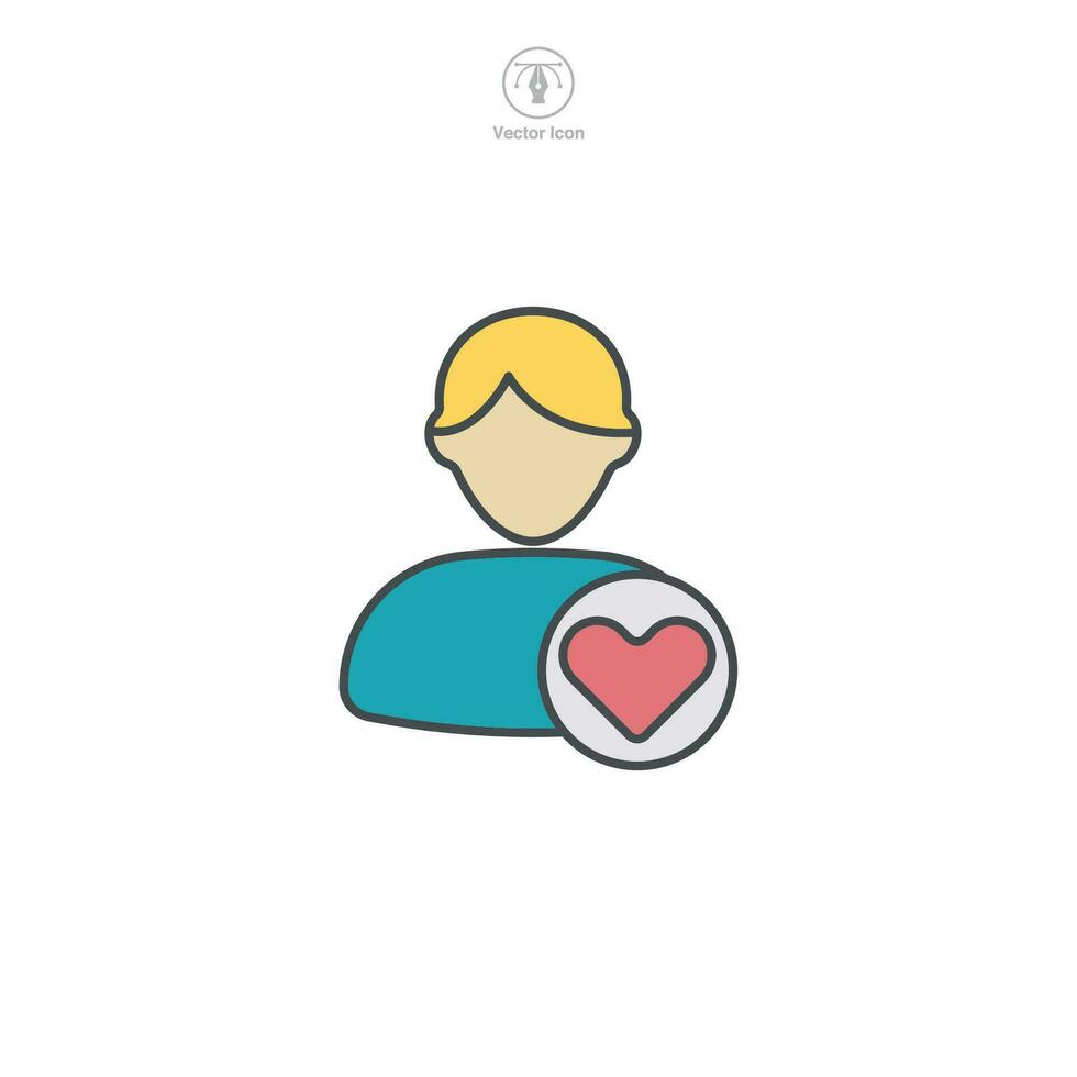 A Customer Profile icon vector illustration represents a stylized image of a client's information, often utilized in user interfaces and digital applications