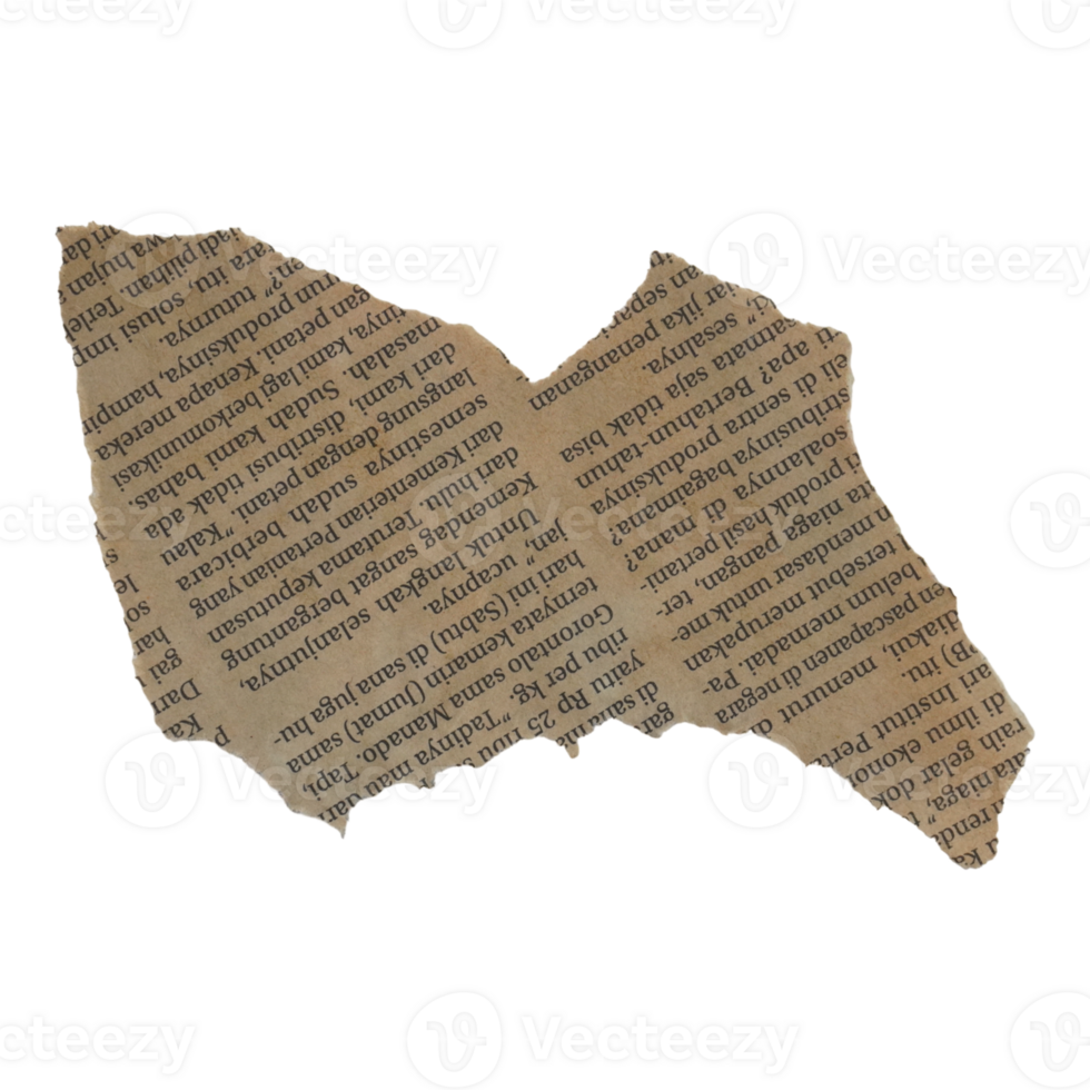 Texture Ripped Newspaper Old png