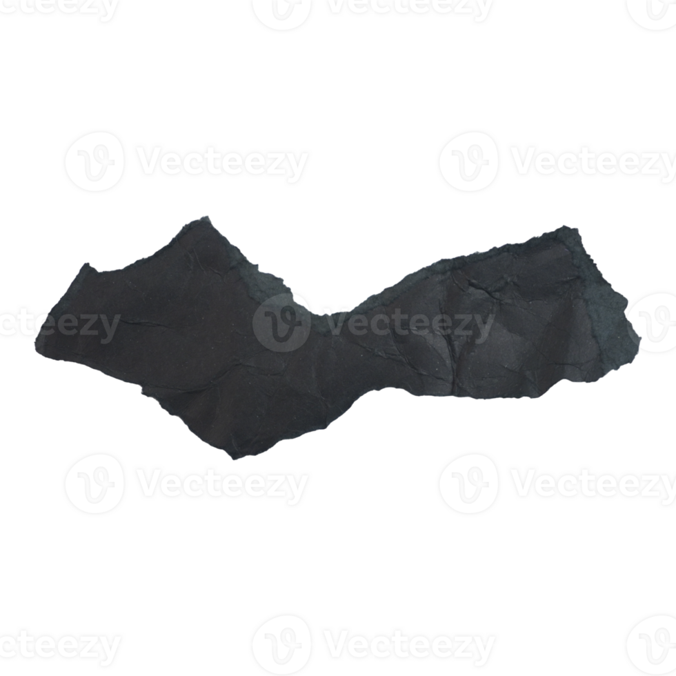 Ornate Ripped Black Paper Cutout png