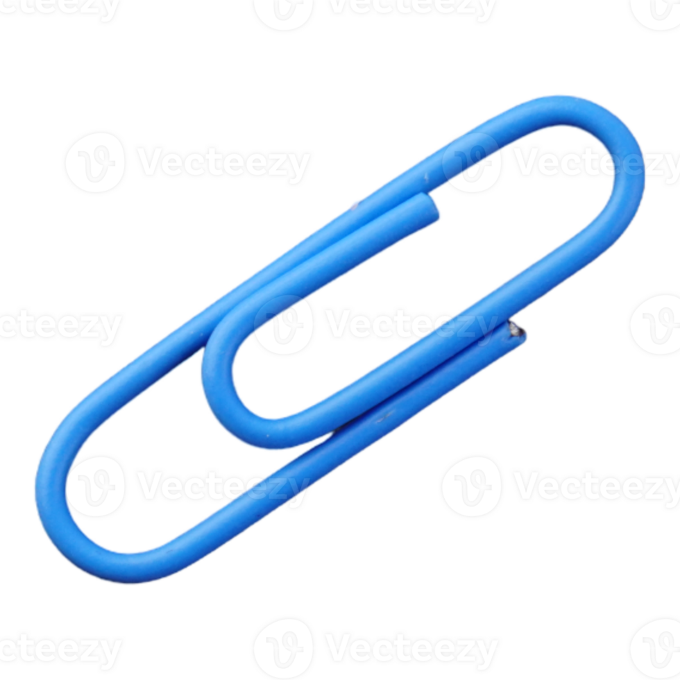 Blue Paper Clip Cutout 25351738 PNG