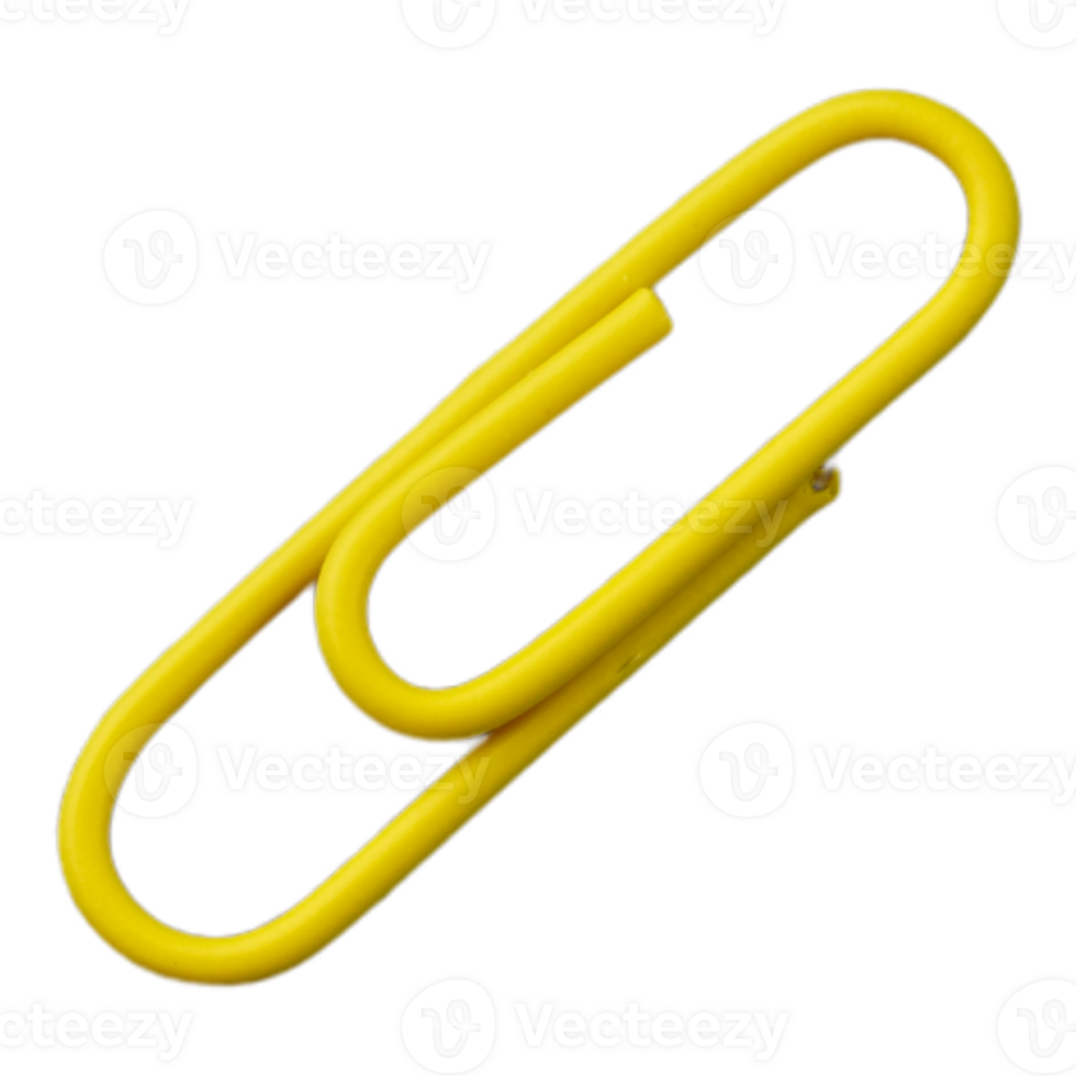 Yellow Paper Clip Cutout png