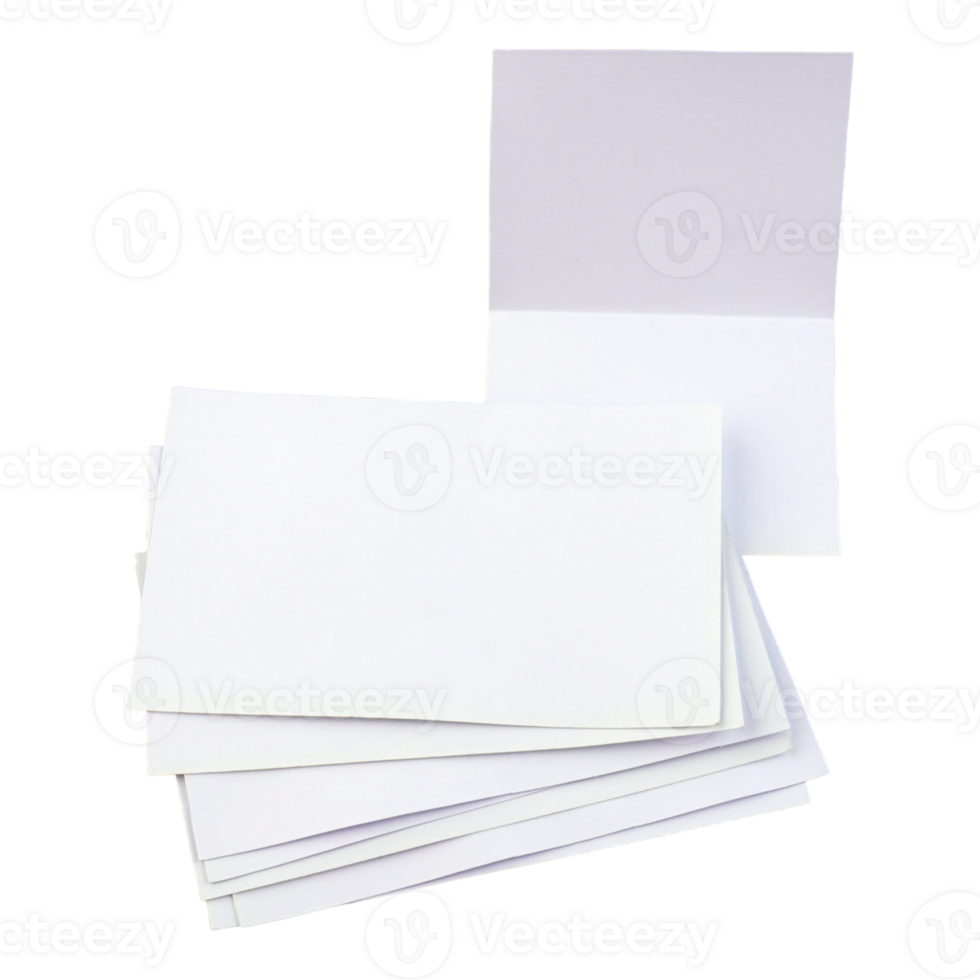 White Paper Card Cutout png
