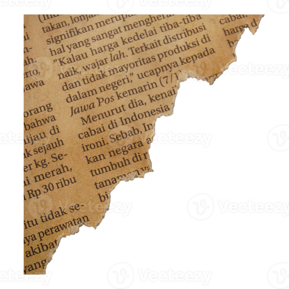 Antique Ripped Newspaper Old 25351854 PNG