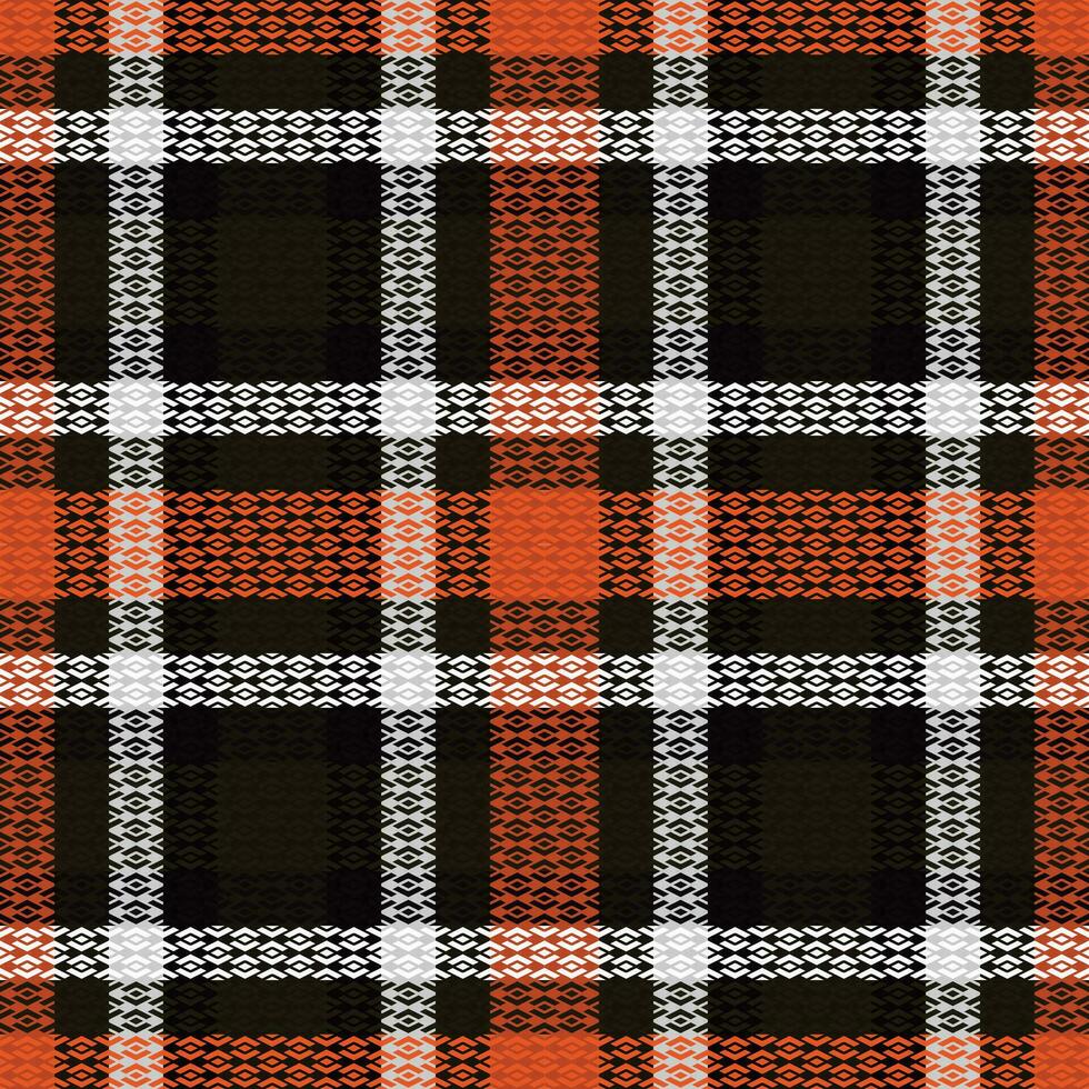 Tartan Plaid Vector Seamless Pattern. Traditional Scottish Checkered Background. Traditional Scottish Woven Fabric. Lumberjack Shirt Flannel Textile. Pattern Tile Swatch Included.