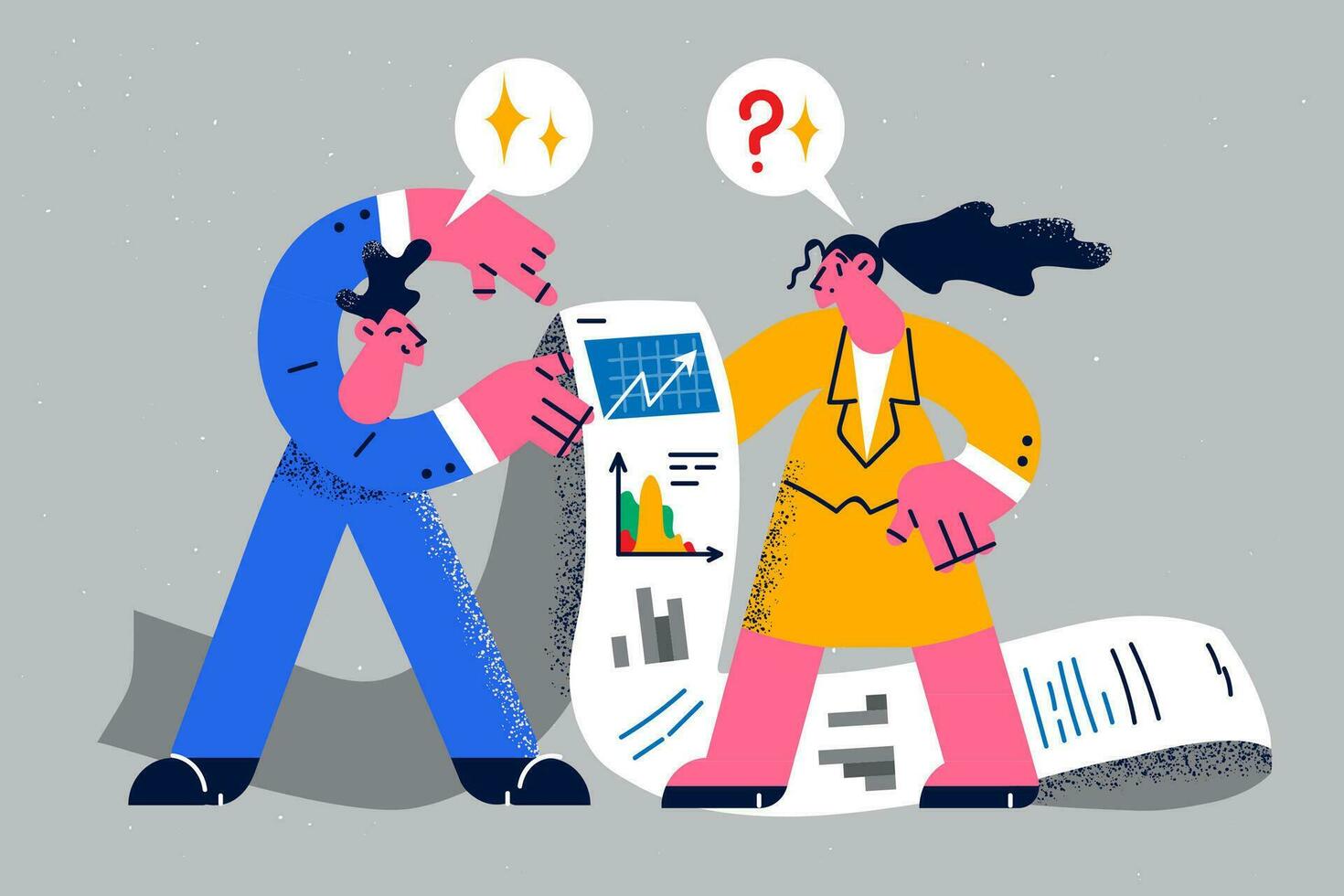 diverse-businesspeople-consider-graph-and-chart-on-paperwork-statistics
