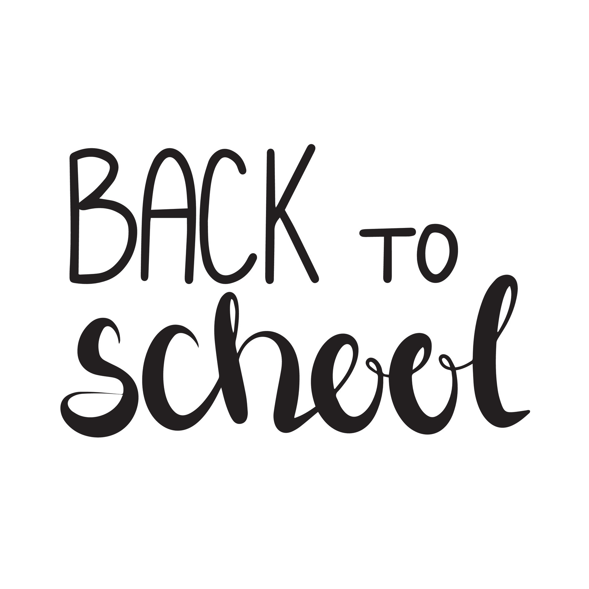 Back to school - lettering calligraphy phrase Vector Image