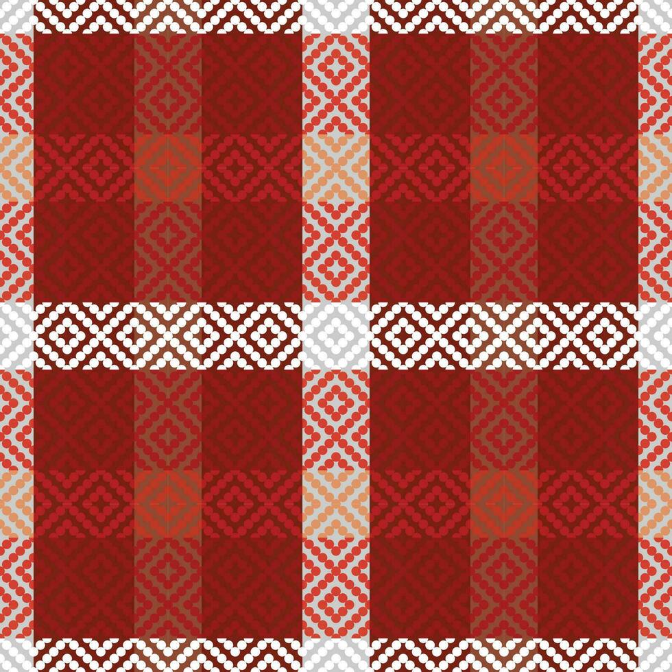 Classic Scottish Tartan Design. Checker Pattern. Traditional Scottish Woven Fabric. Lumberjack Shirt Flannel Textile. Pattern Tile Swatch Included. vector