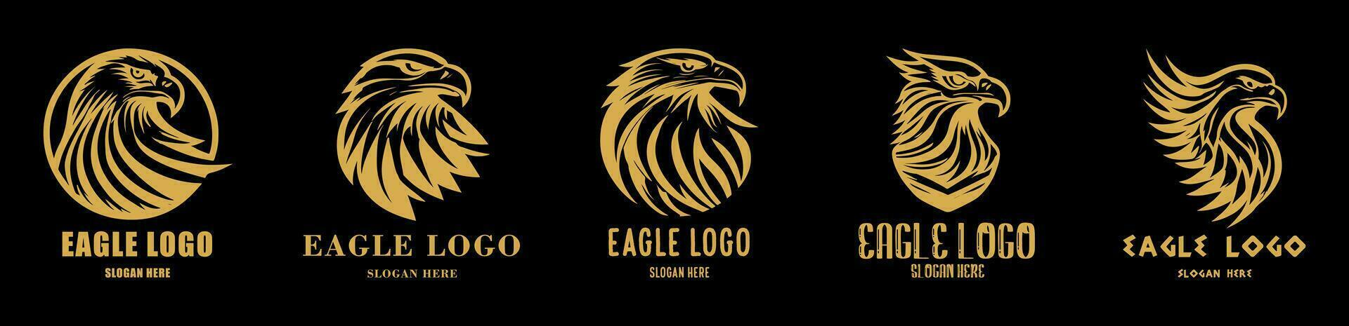 águila logo vector. estilizado gráfico águila pájaro logo modelo. vector