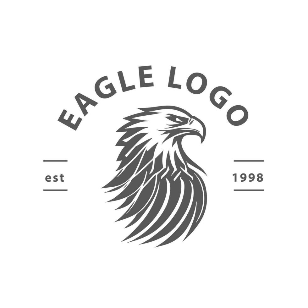 águila logo vector. estilizado gráfico águila pájaro logo modelo. vector