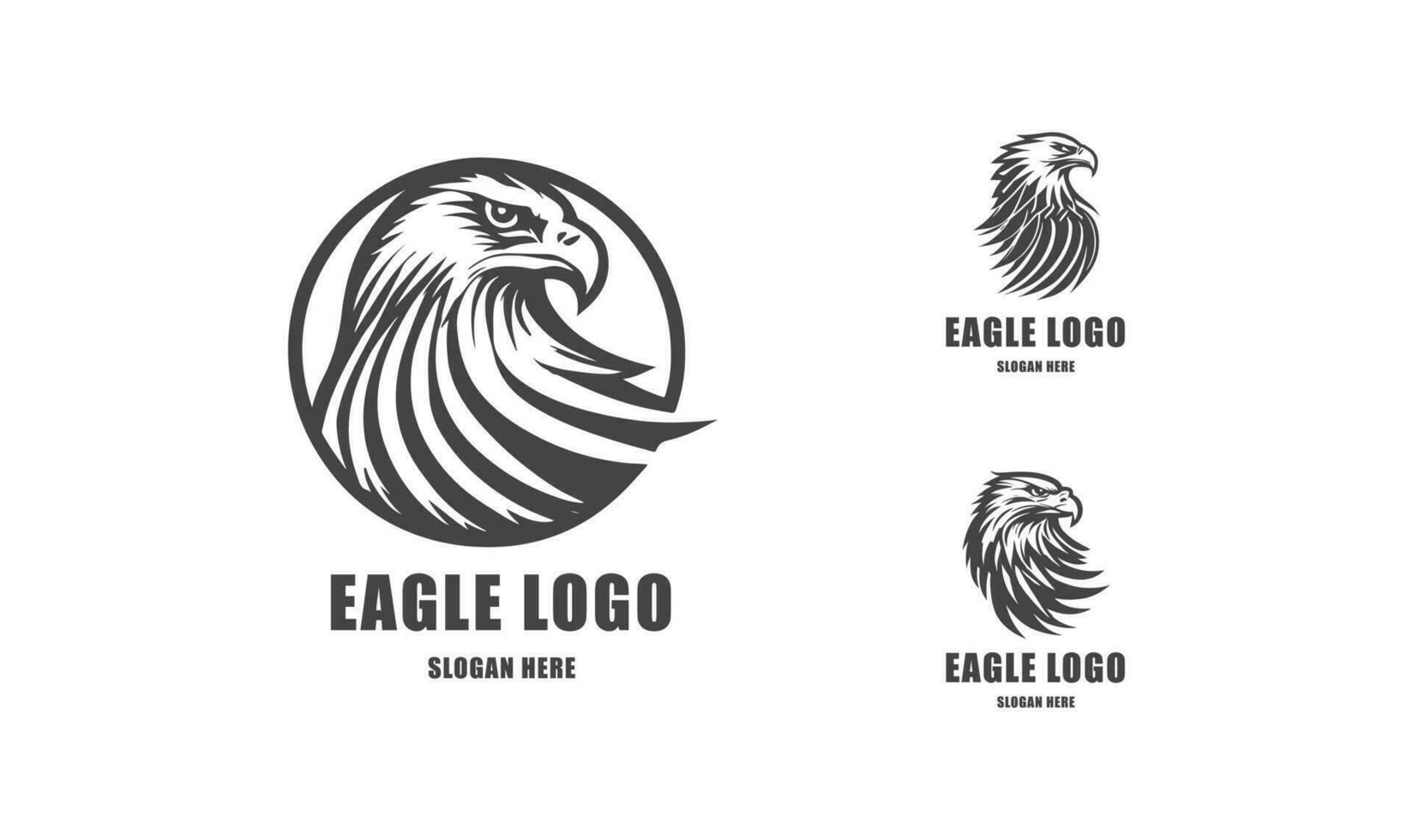 águila logo vector. estilizado gráfico águila pájaro logo modelo. vector