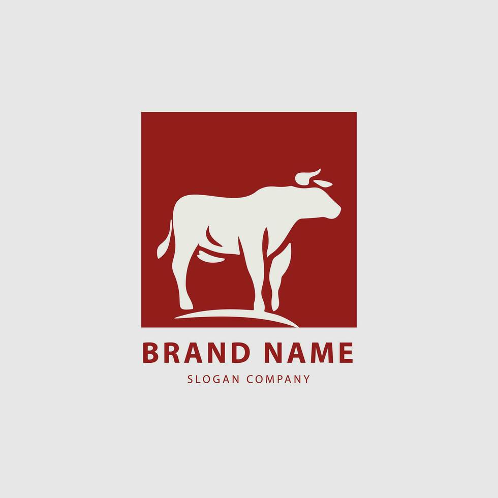 Bull logo. Premium logo for steakhouse, Steakhouse or butchery. vector