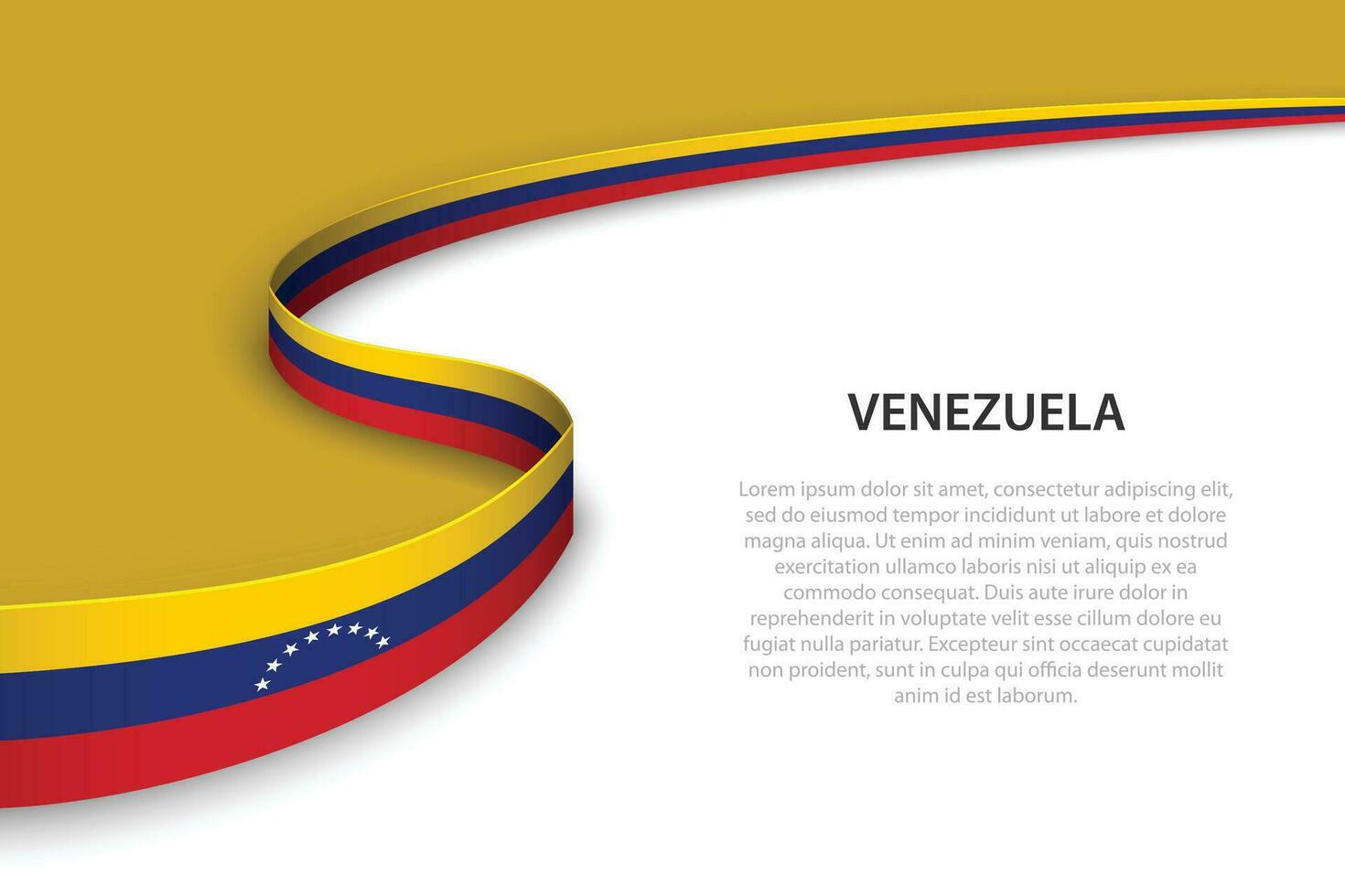 ola bandera de Venezuela con copyspace antecedentes. vector
