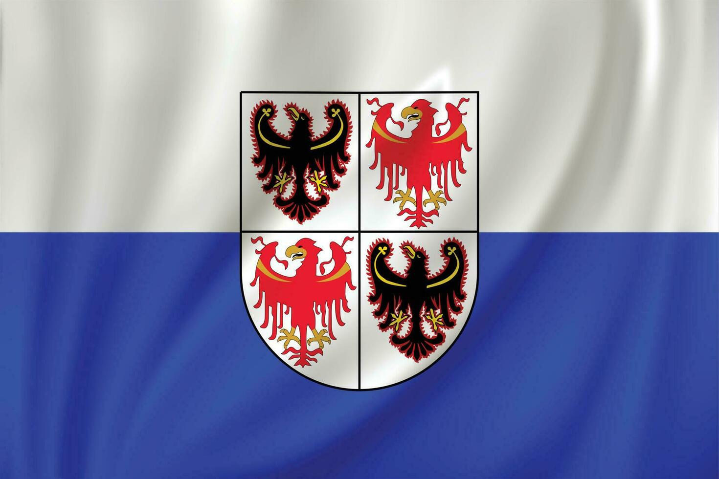 Flag waving in the wind vector