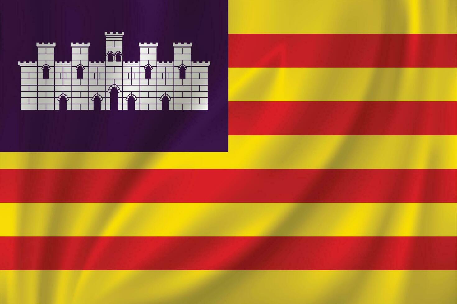 Flag waving in the wind vector