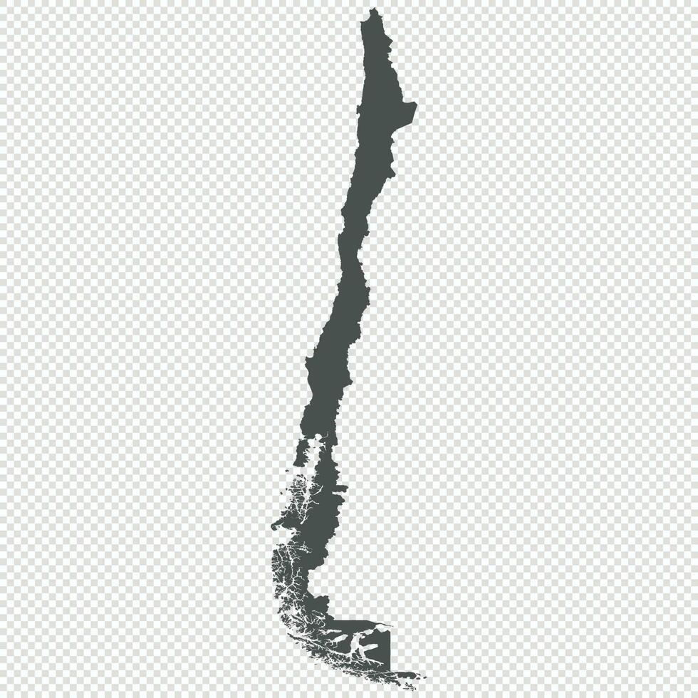 High detailed isolated map Chile vector