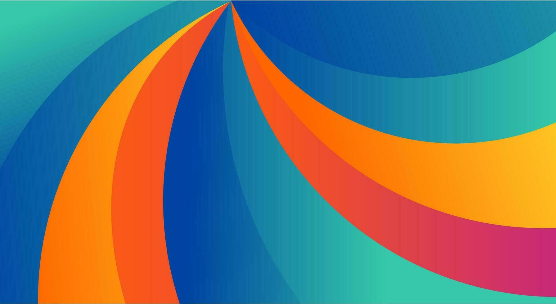 curva vistoso azul y naranja antecedentes fondo de pantalla vector