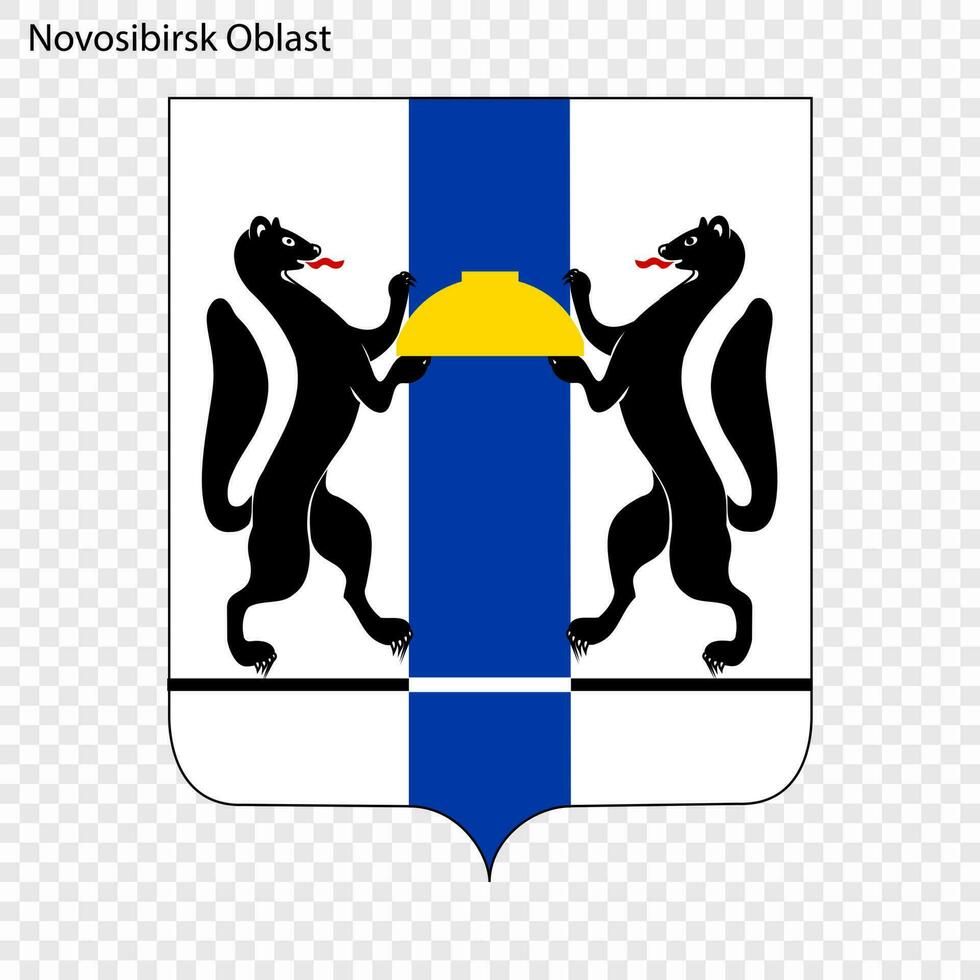 Emblem of  province of Russia vector
