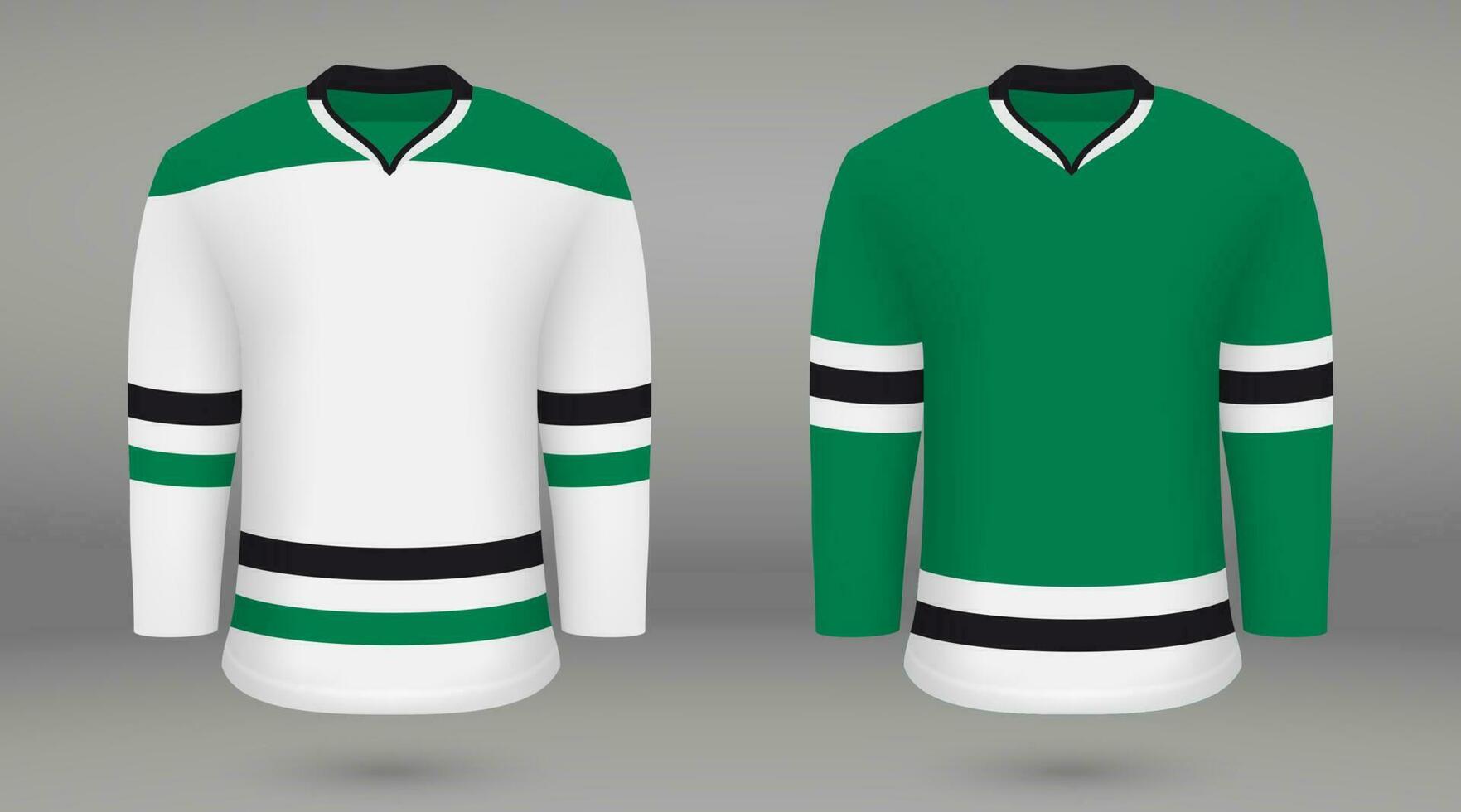 Shirt template forice hockey jersey vector