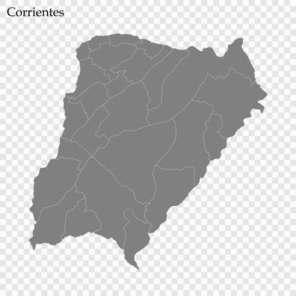 High Quality map is a province of Argentina vector