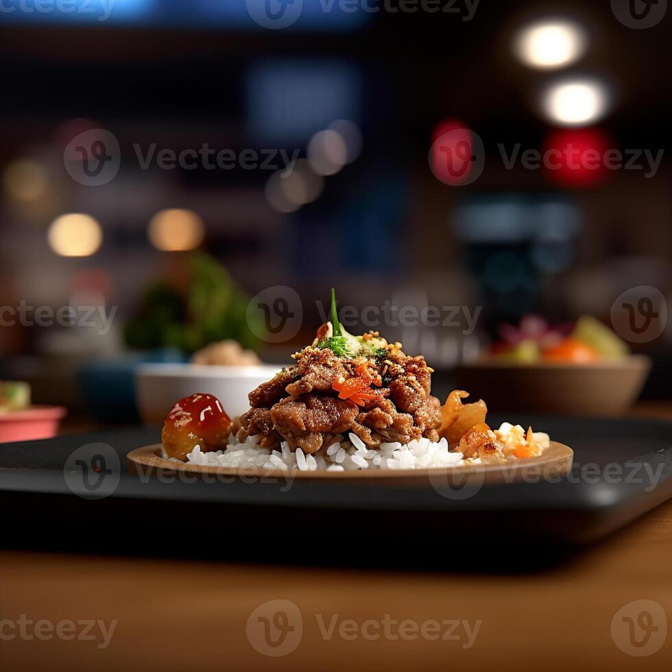 stock photo of Bulgogi Cinematic Editorial food photography