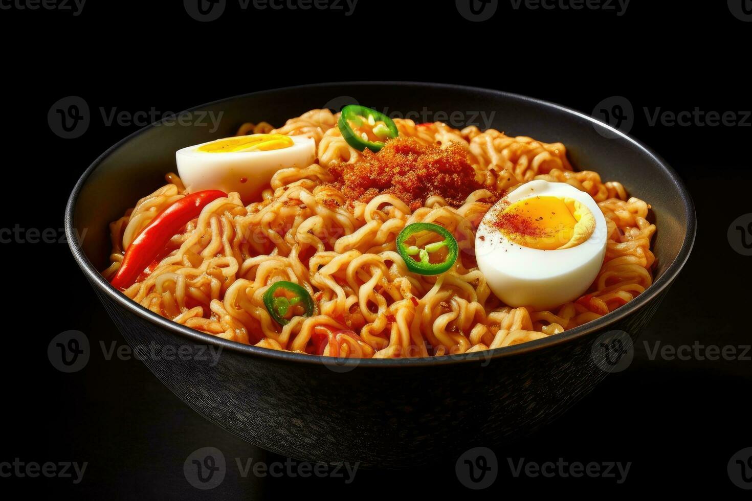 professional food photography instant noodles AI Generated photo