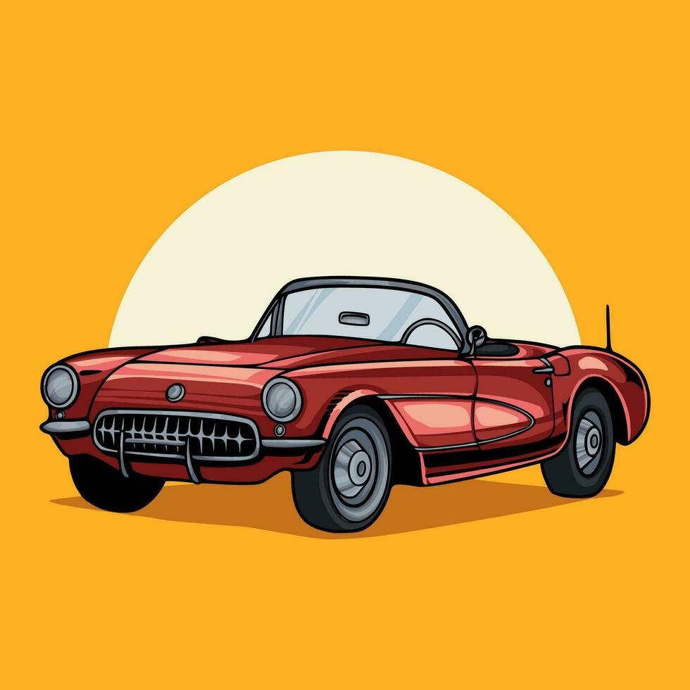 el más querido antiguo carros vector