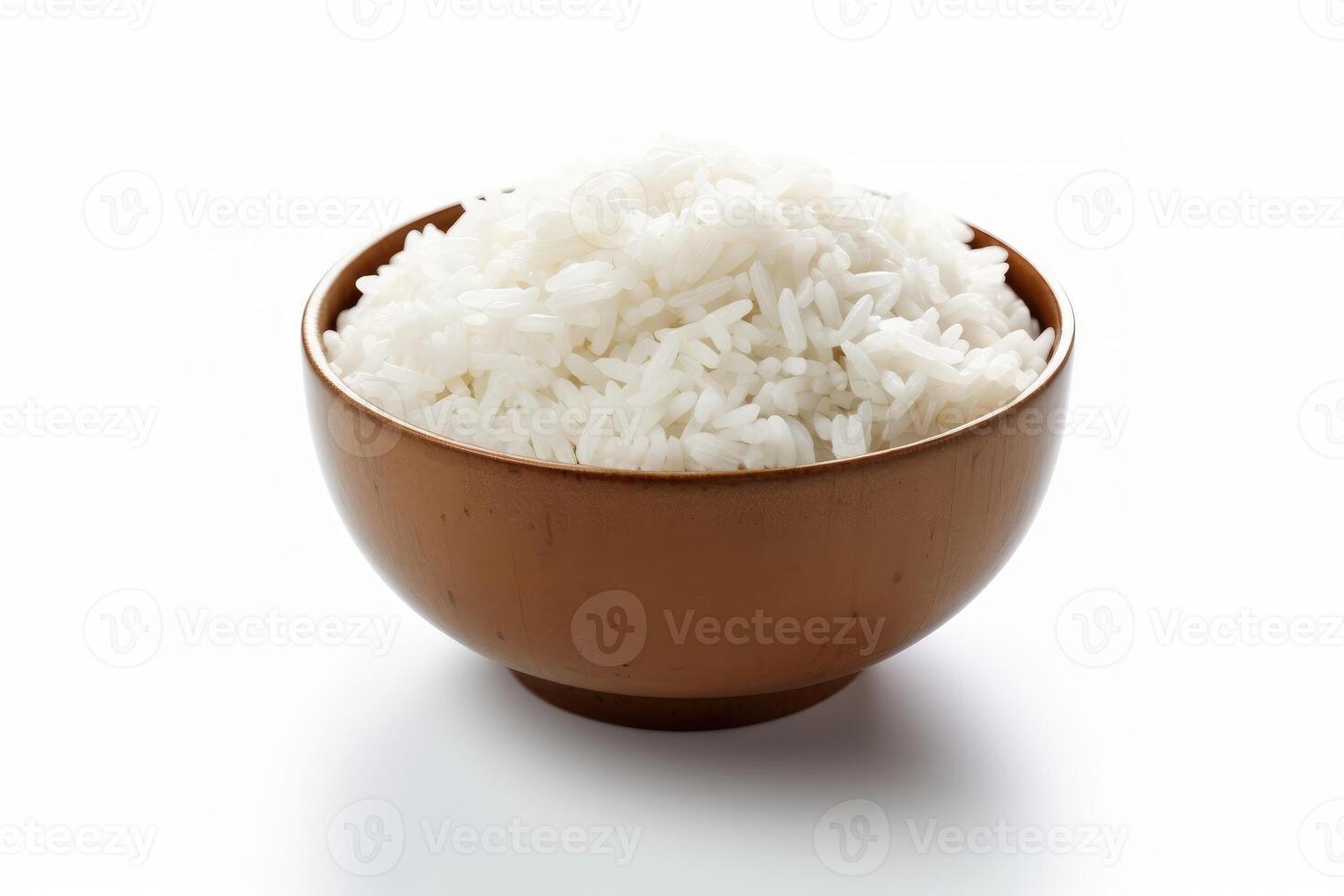 valores foto de arroz comida fotografía aislado blanco antecedentes ai generado