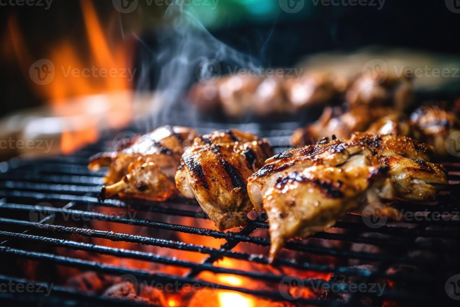 stock photo of grilled chicken Cinematic Editorial food photography