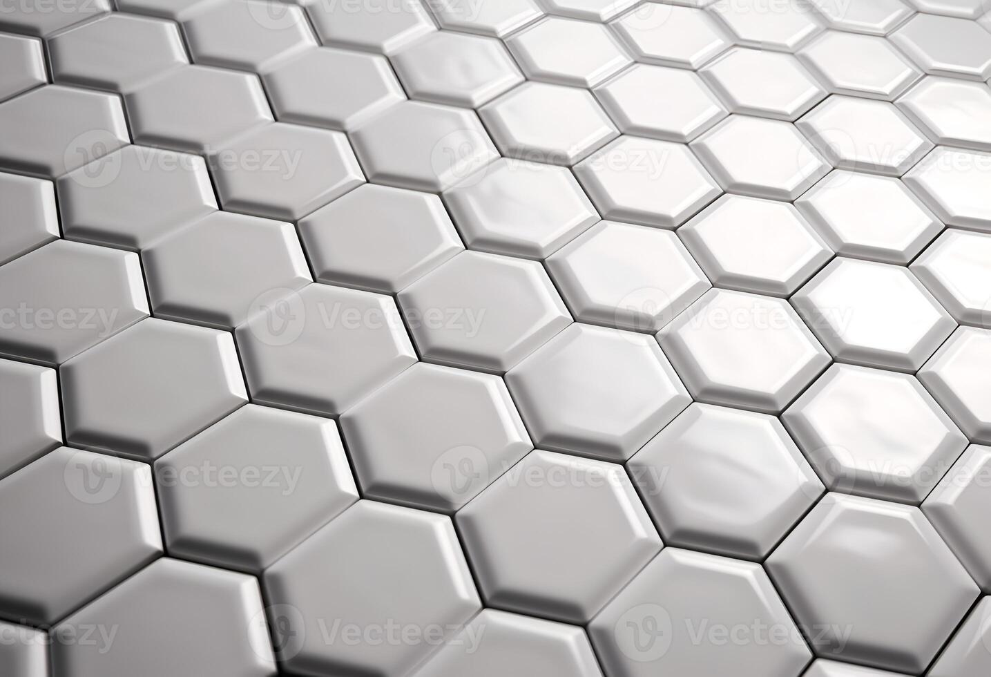 3d illustration of hexagonal parametric pattern. photo