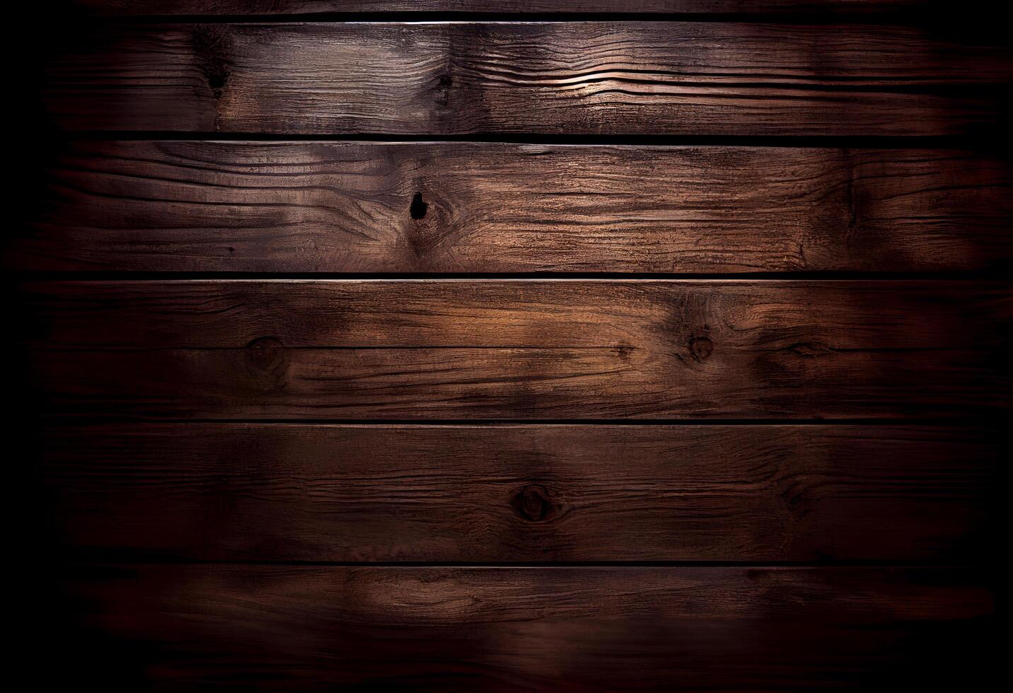 Empty Dark wooden table for product. AI generated photo