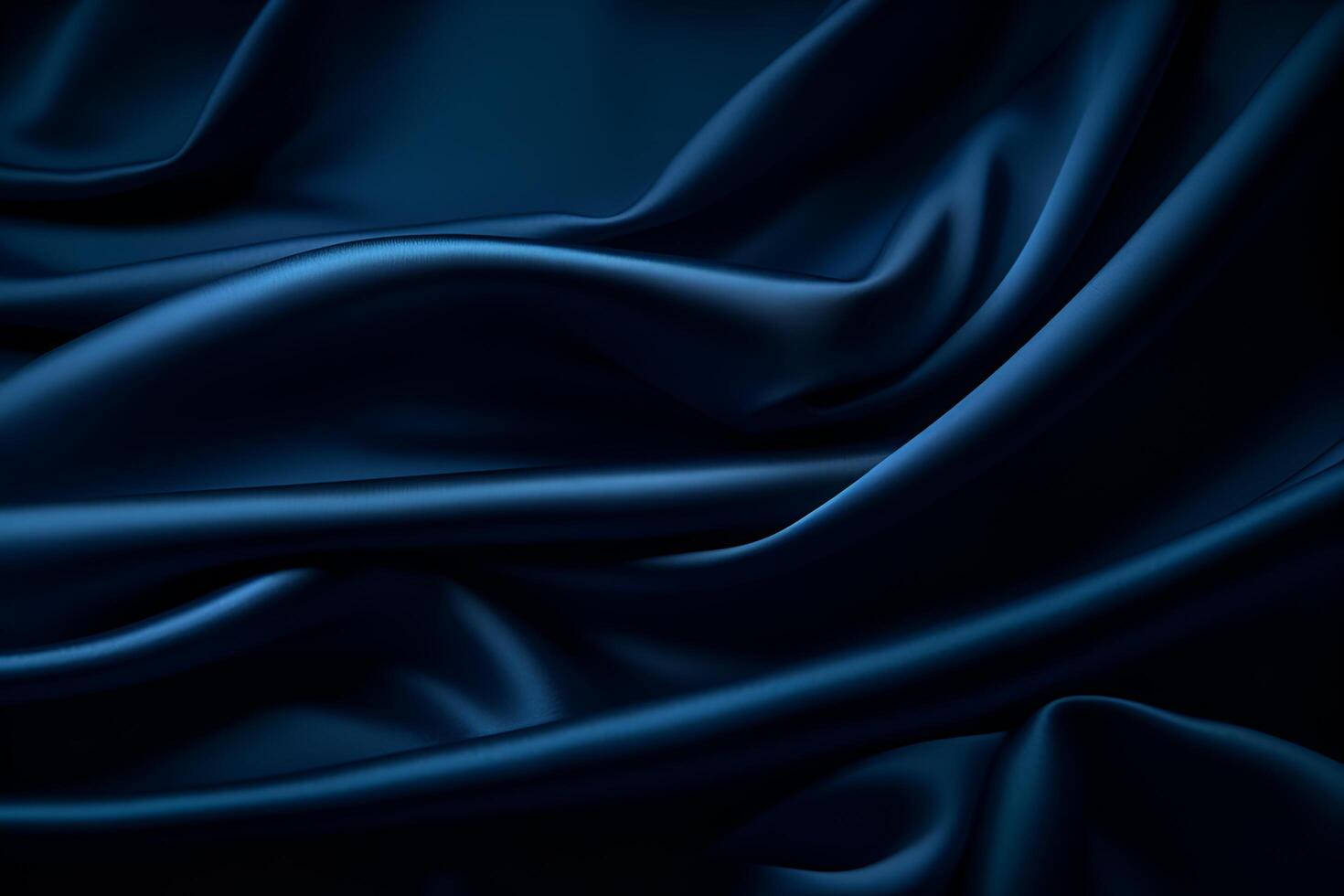 Smooth elegant dark blue silk or satin luxury cloth texture can use as abstract background. Luxurious background design. photo