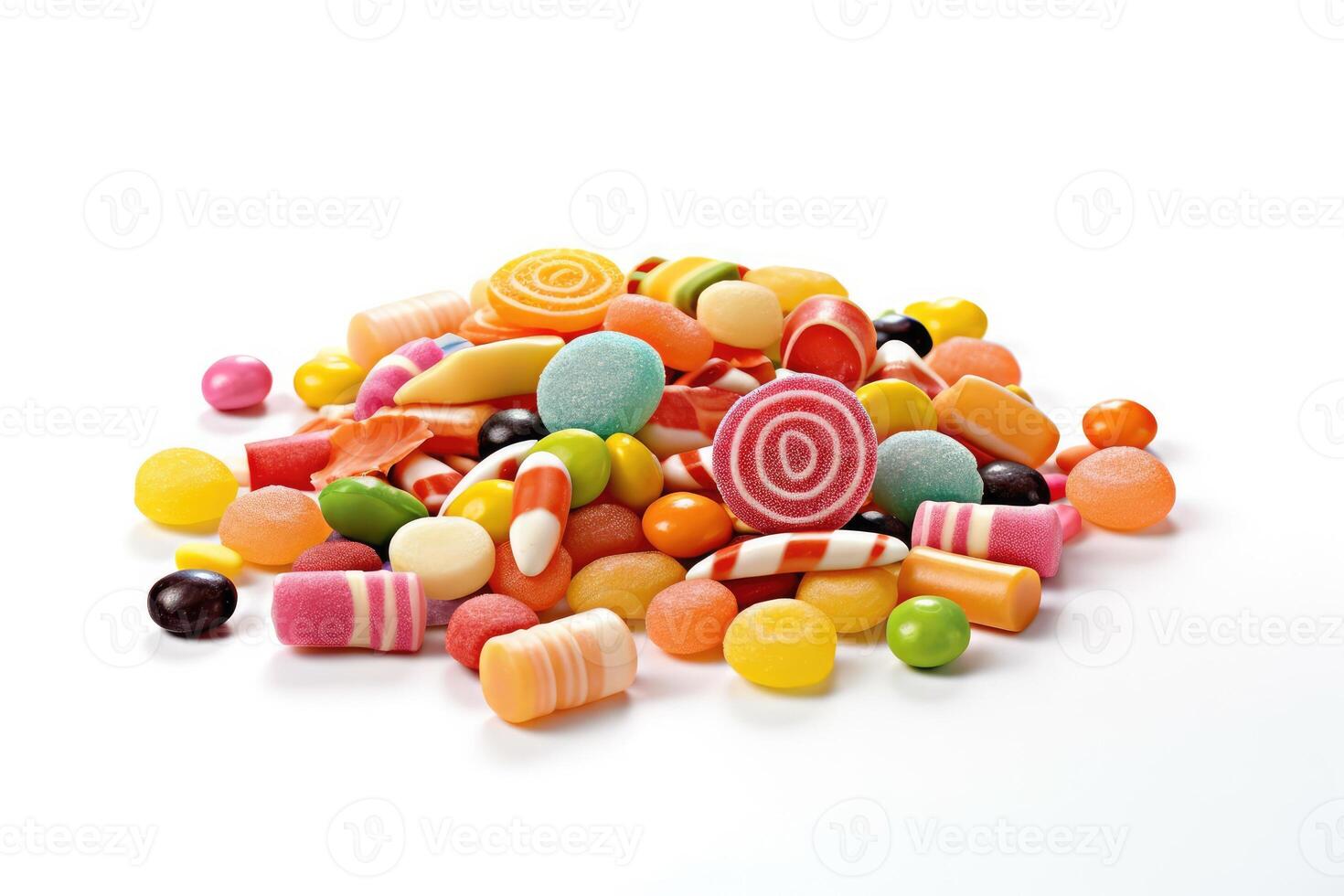 candy isolated white background professional food photography photo
