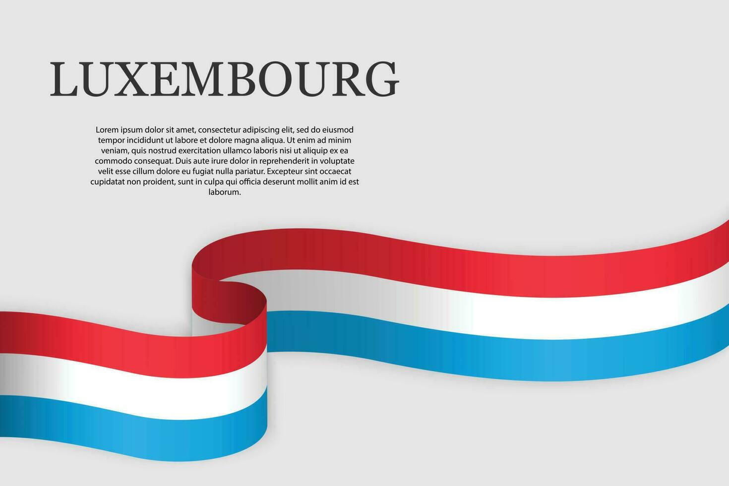 Vector Ribbon flag