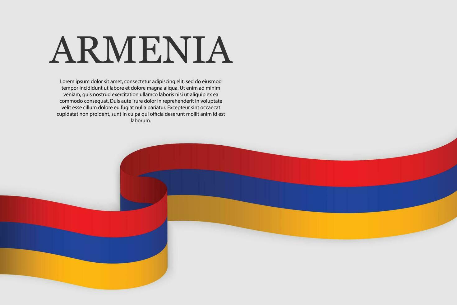 Vector Ribbon flag