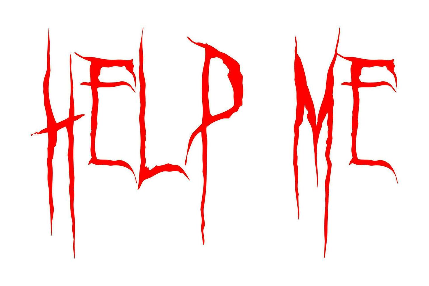 HELP ME, Modern condensed elegant and stencil sans serif display font vector. vector