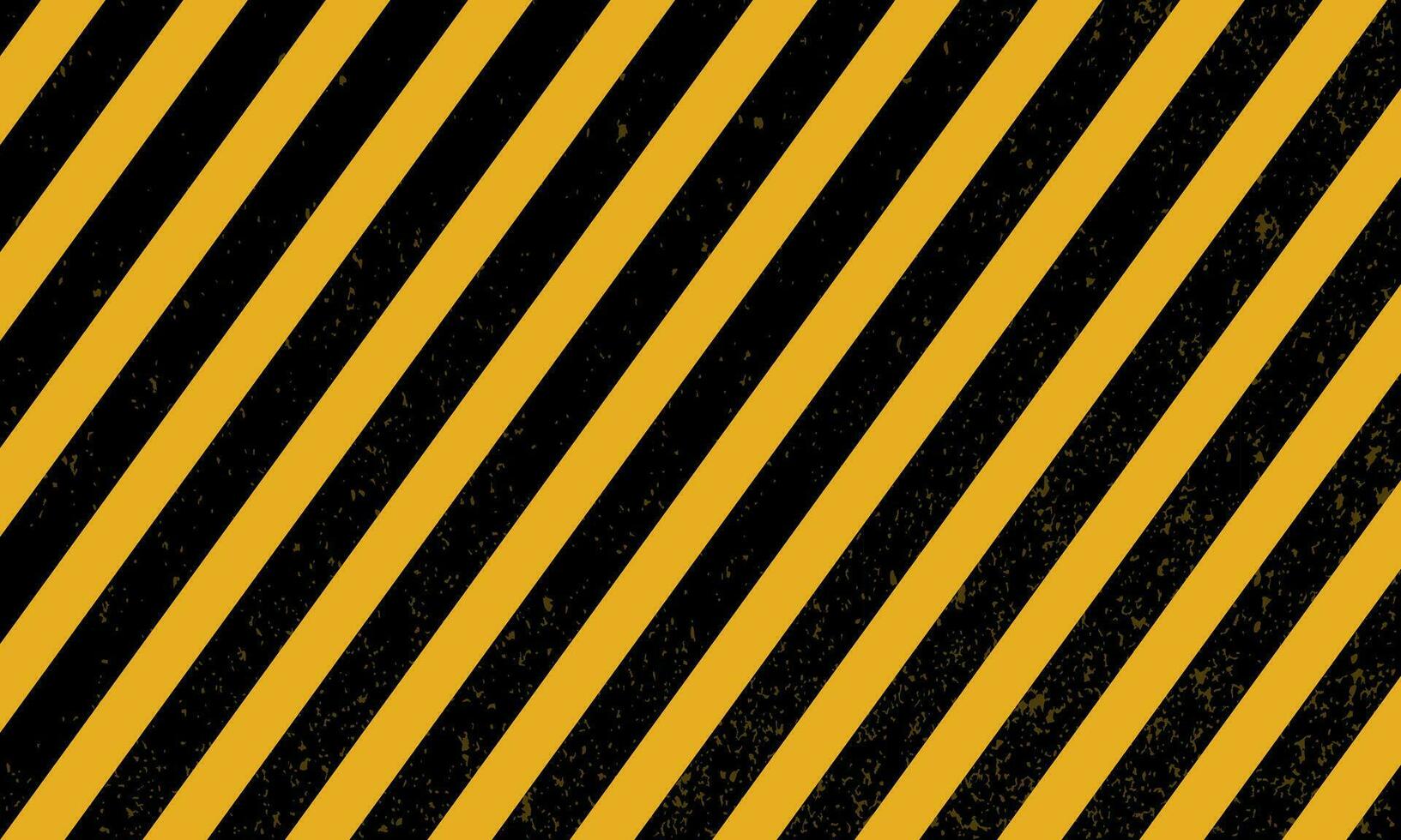 Vector grunge texture warning frame yellow and black diagonal stripes.