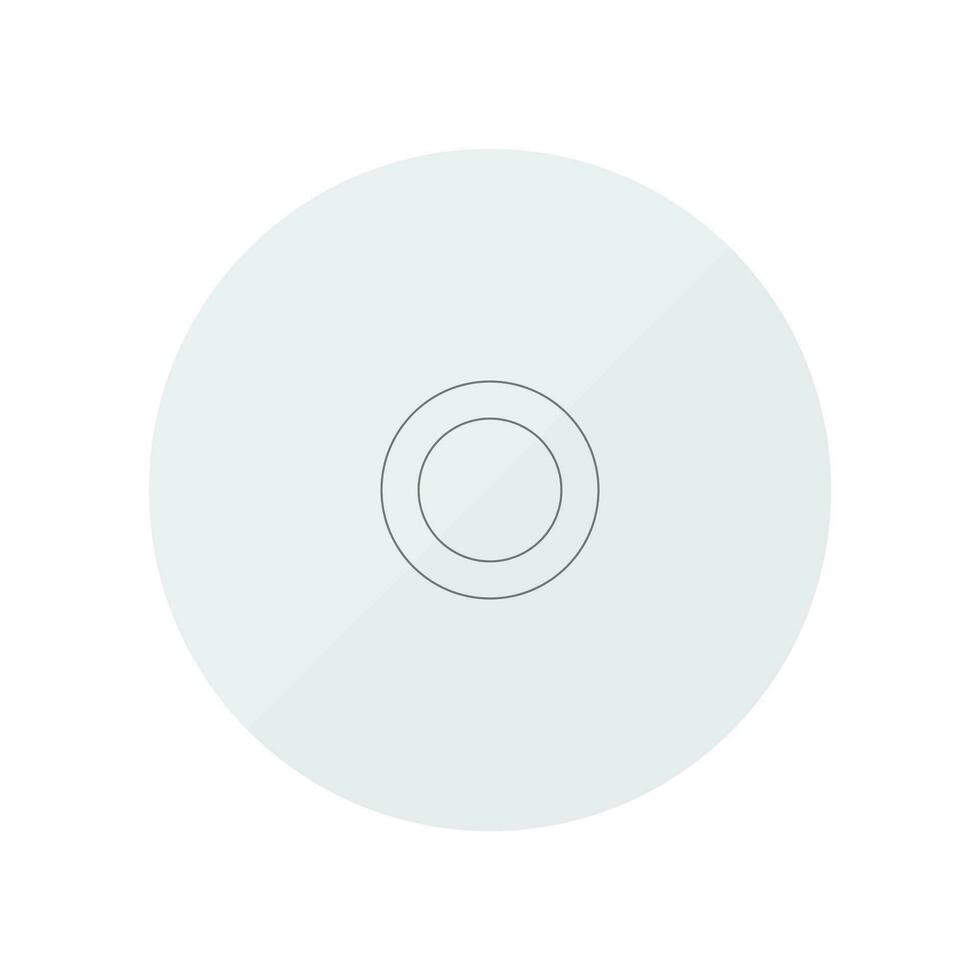 CD DISC icon in isolated vector illustration on white background.