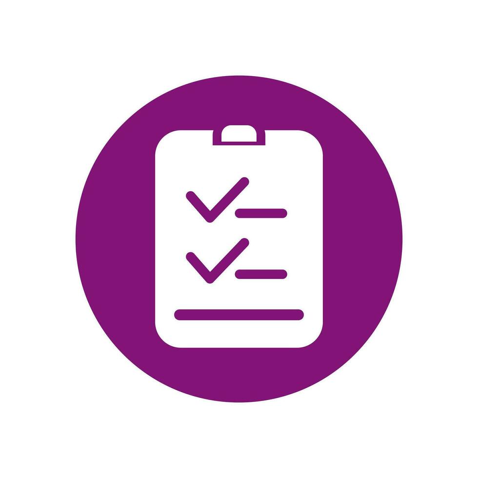 Checklist icon vector logo template which is suitable for commercial work.