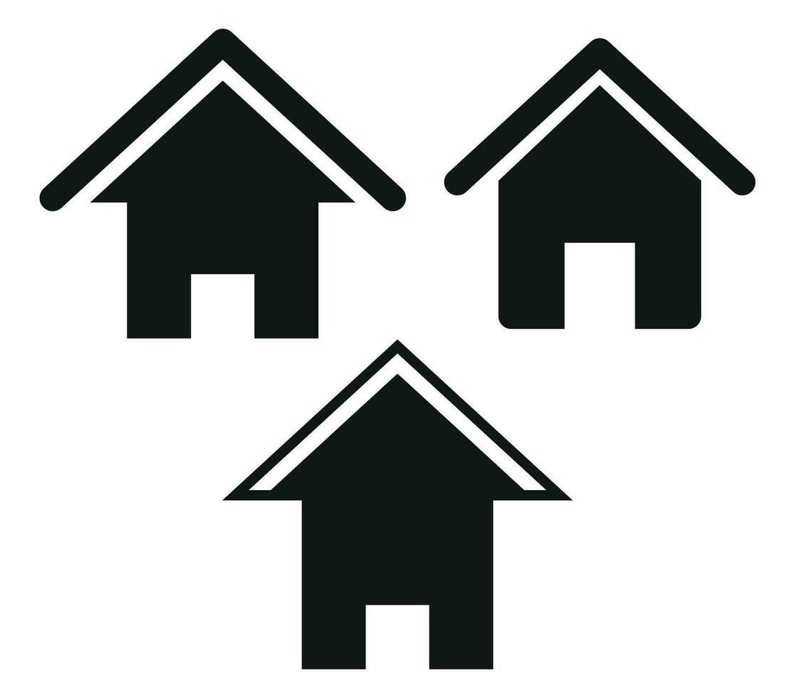 hogar o casa símbolo icono vector diseño ilustración en blanco antecedentes.