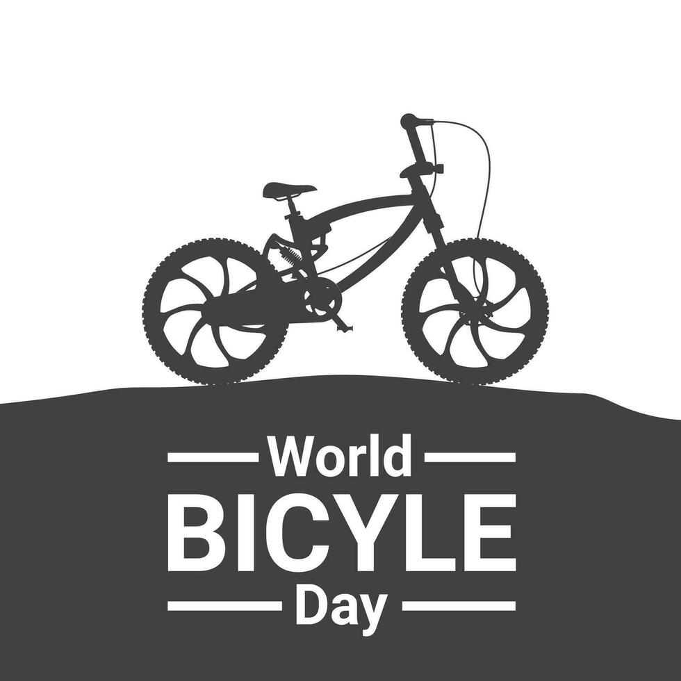 Celebrating World Bicycle Day vector