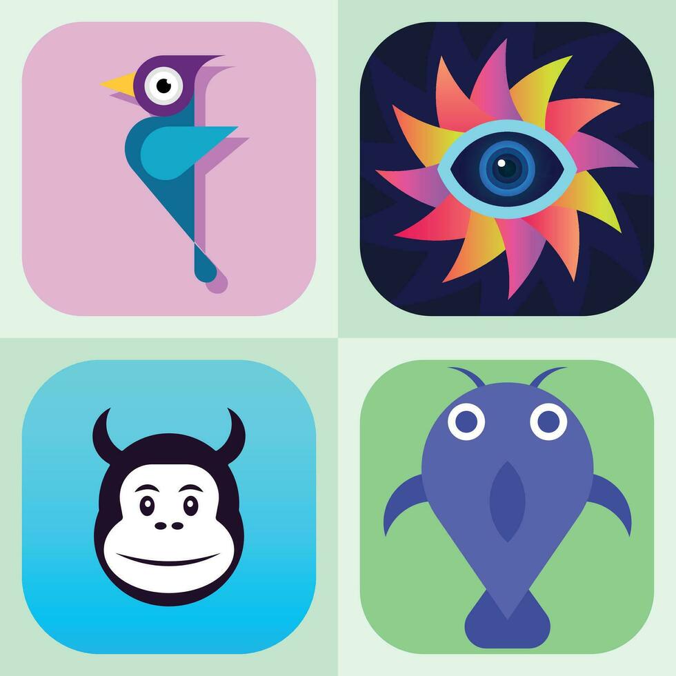 App Logo and Icon Design vector